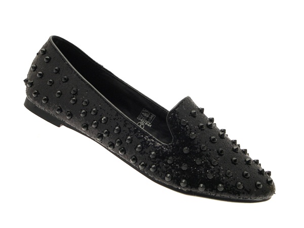 studded pumps flat